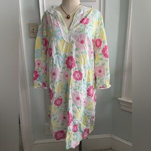 Lilly Pulitzer Floral Beach Coverup Size Large